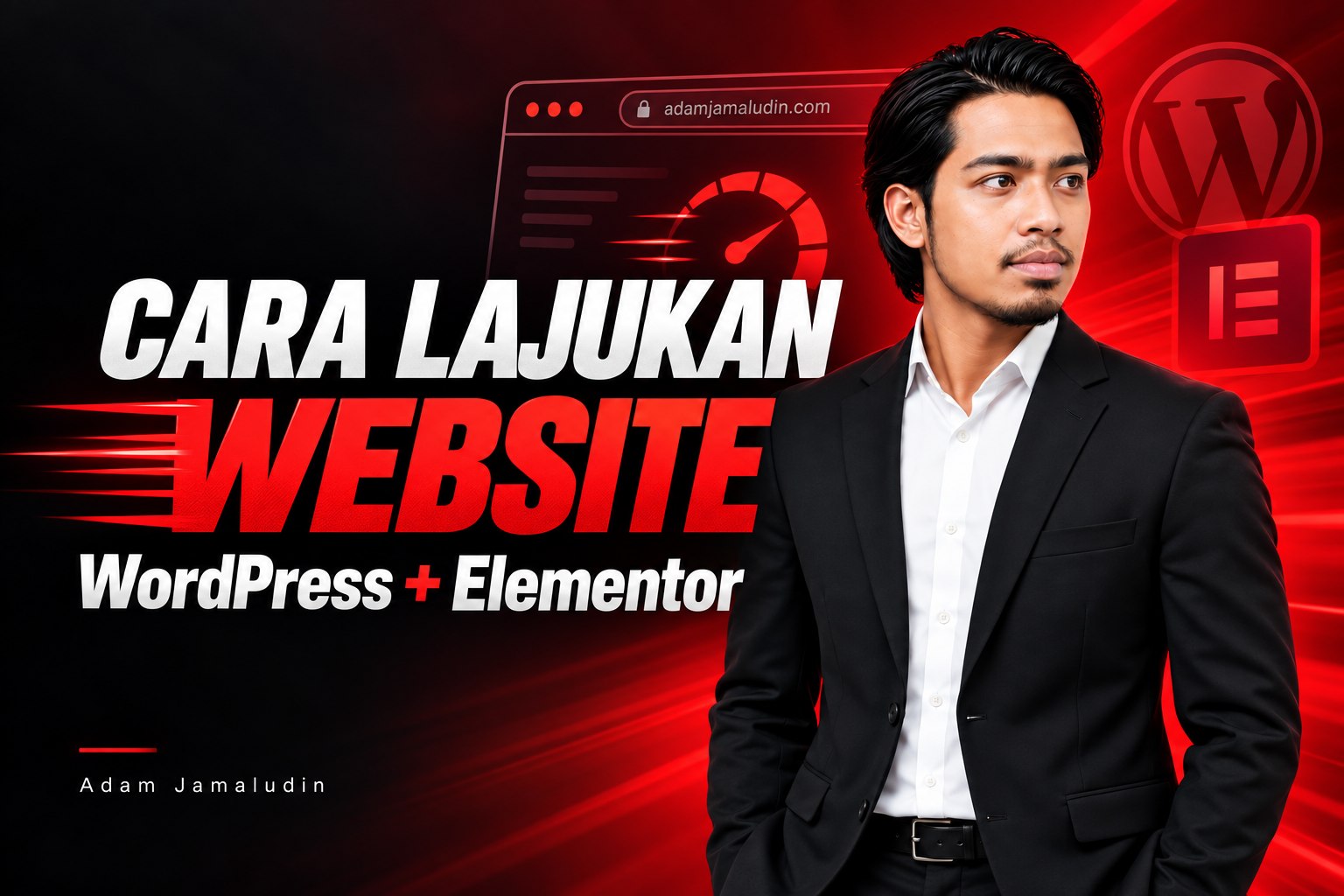Adam Jamaludin berkongsi cara lajukan website WordPress dan Elementor